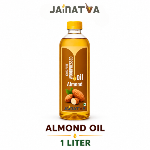 Jainatva 100% Pure Wood Pressed Almond Oil – 1 Liter