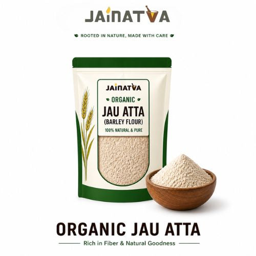 Jainatva Organic Jau Atta 1kg – Barley Flour, High Fiber & Natural