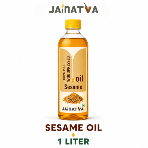 Jainatva 100% Pure Wood Pressed Sesame Oil – 1 Liter