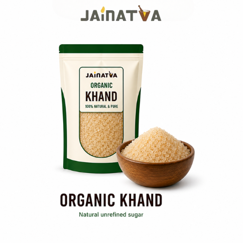 Jainatva Organic Khand 1kg – Natural Sugar, Unrefined & Chemical-Free