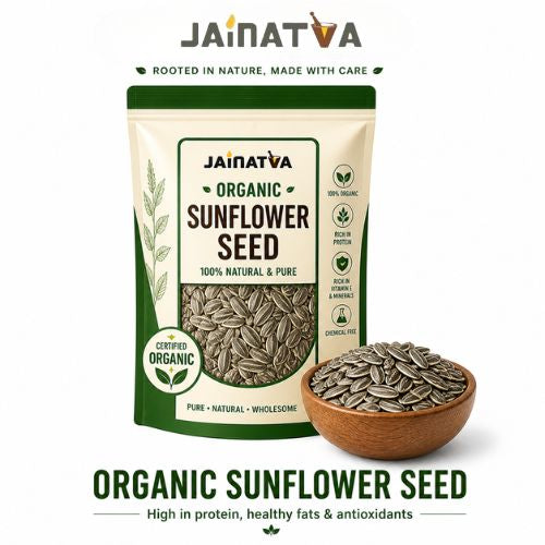 Jainatva Organic Sunflower Seeds 200g – Protein & Vitamin E Rich Healthy Seeds