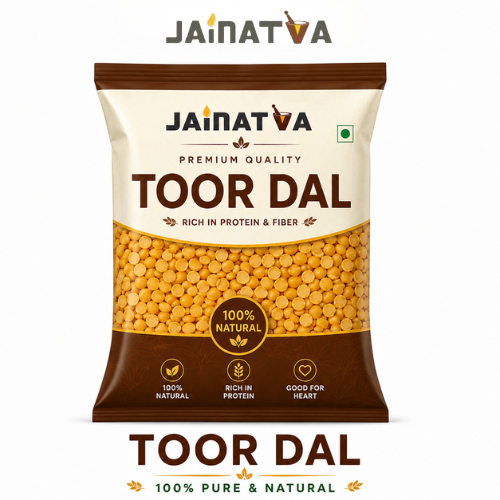 Jainatva Organic Toor Dal 1kg – Premium Arhar Dal, Unpolished & Natural