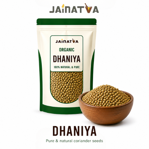 Jainatva Organic Dhaniya (Coriander Seeds) – 1 KG