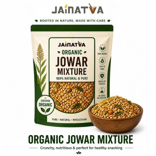 Jainatva Organic Jowar Mixture 200g – Healthy Roasted Snack, High Fiber & Protein
