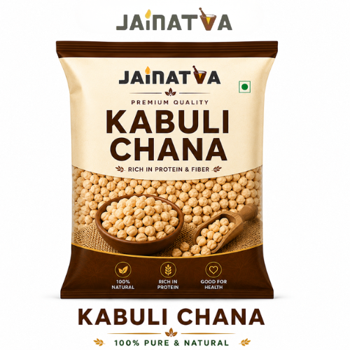 Jainatva Organic Kabuli Chana 1kg – Premium Chickpeas, High Protein & Natural