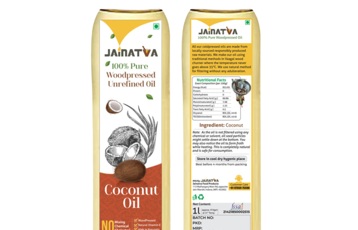 jainatva woodpressed coconut oil